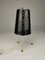 Small Mid-Century Tripod Table Lamp with Perforated Metal Shade, 1950 4