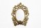 Brass Mirror with Candleholder, 1960s, Image 1