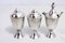 Salt and Pepper Set in Silver Metal, United Kingdom, 1930s, Set of 4 8