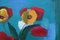 Aleksandr Rodin, Tulipes sur fond turquoise, Huile sur Carton 6