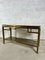 Mid-Century Console in Golden Brass, 1970s 2