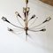 Mid-Century Chandelier in Brass and Resin from Lunel, 1950s 6