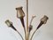 Mid-Century Chandelier in Brass and Resin from Lunel, 1950s, Image 5