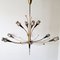 Mid-Century Chandelier in Brass and Resin from Lunel, 1950s, Image 10