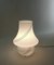 Lampe de Bureau Mid-Century en Verre de Murano Blanc, Italie, 1960s 8