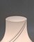 Lámpara de mesa Mid-Century de cristal de Murano blanco, Italia, años 60, Imagen 4