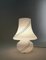 Mid-Century Table Lamp in White Murano Glass, Italy, 1960s 2