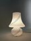 Mid-Century Tischlampe aus weißem Muranoglas, Italien, 1960er 2