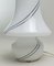 Lampe de Bureau Mid-Century en Verre de Murano Blanc, Italie, 1960s 5