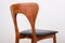 Danish Peter Chairs in Teak and Skai by Niels Koefoed for Koefoeds Hornslet, 1960s, Set of 6 16