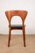 Danish Peter Chairs in Teak and Skai by Niels Koefoed for Koefoeds Hornslet, 1960s, Set of 6 5