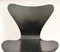 Silla modelo 3107 en negro de Arne Jacobsen para Fritz Hansen, años 60, Imagen 5