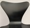 Silla modelo 3107 en negro de Arne Jacobsen para Fritz Hansen, años 60, Imagen 7