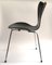 Sedia nr. 3107 nera di Arne Jacobsen per Fritz Hansen, anni '60, Immagine 2