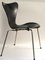 Model 3107 Black Chair by Arne Jacobsen for Fritz Hansen, 1950s 2