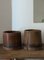 Large Wooden Mortars with Iron Band, Set of 2 1