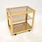 Vintage Italian Brass Drinks Trolley attributed to Zevi, 1970s, Image 2