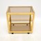 Vintage Italian Brass Drinks Trolley attributed to Zevi, 1970s, Image 1