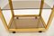 Vintage Italian Brass Drinks Trolley attributed to Zevi, 1970s 10