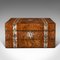 Antike englische Regency Damen-Utensilienbox aus Wurzelholz 1
