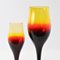 Yellow and Ruby Wine Glasses by Zbignew Horbowy, 1970s, Set of 2, Image 3