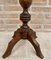 Vintage French Walnut Side Table with Black Marbled Tabletop, 1880s 7