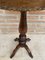 Vintage French Walnut Side Table with Black Marbled Tabletop, 1880s 4