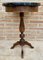 Vintage French Walnut Side Table with Black Marbled Tabletop, 1880s, Image 6