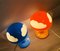 Lámparas de mesa Skojig Mushroom en azul y naranja de Henrik Preutz para Ikea. Juego de 2, Imagen 7
