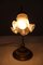 Tulip Glass Lampshade Accent Table Lamp, France, 1970s 4