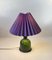 Mid-Century Green Glass Meteor Table Lamp by Michael Bang for Holmegaard, 1970s 3