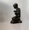 Art Deco Sculpture of Boy with Teddy Bear by Just Andersen & E. Borch, 1940s, Image 2