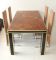 Vintage Italian Lacquer & Walnut Dining Table by Willy Rizzo 4