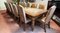 Large Mahogany Dining Table & Chairs, Set of 15 1