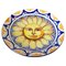 Plato de cerámica en amarillo y azul, Italia, siglo XX, Imagen 1