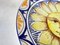 Plato de cerámica en amarillo y azul, Italia, siglo XX, Imagen 3