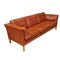 Large Scandinavian 3-Seater Leather Sofa, Image 5