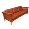 Large Scandinavian 3-Seater Leather Sofa, Image 3