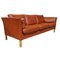 Large Scandinavian 3-Seater Leather Sofa, Image 6