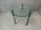 Vintage Glass and Chrome Side Table, 1980s, Image 4