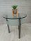 Vintage Glass and Chrome Side Table, 1980s, Image 3