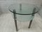 Vintage Glass and Chrome Side Table, 1980s 9