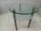Vintage Glass and Chrome Side Table, 1980s, Image 9