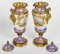 19th Century Iridescent Sèvres Porcelain and Gilt Bronze Covered Vases, Set of 2 8
