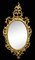 Carved Gilt-Wood Oval Wall Mirror, 1890s 6