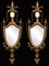 Lámparas de pared de madera dorada, años 20. Juego de 2, Imagen 1