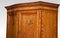 Painted Satinwood Serpentine Two Door Wardrobe, 1890s 10