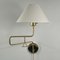 Articulating Brass Wall Light, 1950s 6