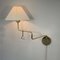 Gelenkige Wandlampe aus Messing, 1950er 15