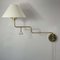 Lampada da parete articolata in ottone, anni '50, Immagine 11